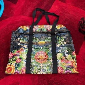 Blue Q - Black Floral Whimsigoth Cottagecore Shoulder Tote